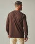 Men's Premium Slub Long Sleeve Henley - Chicory Coffee